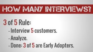 Customer Interviews - 3 of 5 Rule